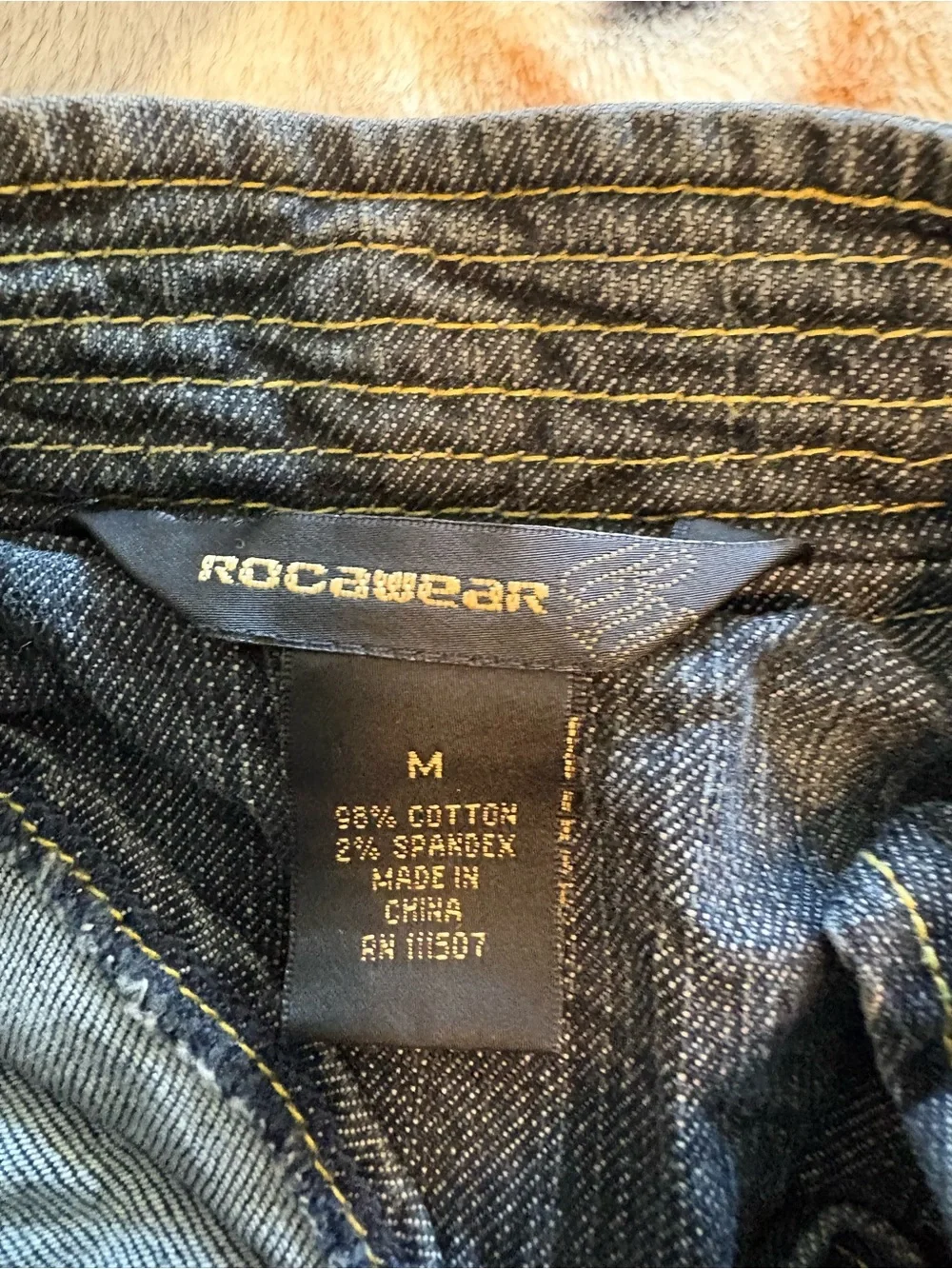 Rocawear Dark Blue Denim Button-Front Jacket